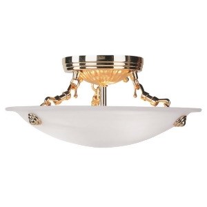 Livex Lighting Oasis Ceiling Mount in Polished Brass 4272-02 - All