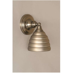 Toltec Lighting Wall Sconce Brushed Nickel 6' Beehive Metal Shade 40-Bn-425 - All