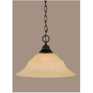Toltec Lighting 'Chain Hung Pendant 16' Amber Marble Glass' 10-Mb-53613 - All