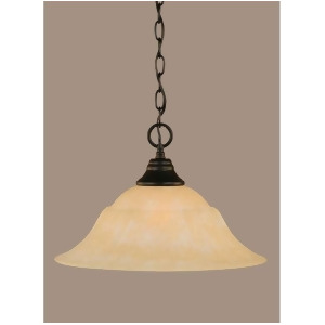 Toltec Lighting 'Chain Hung Pendant 16' Amber Marble Glass' 10-Mb-53613 - All