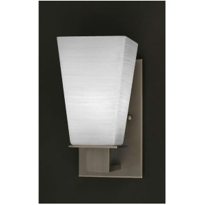 Toltec Lighting Apollo Wall Sconce 5' Square White Linen Glass 581-Gp-671 - All