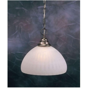 Toltec Lighting Chain Hung Pendant 14' Alabaster Pumpkin Glass 10-Bn-5231 - All