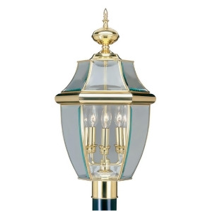 Livex Lighting Monterey Outdoor Post Head in Polished Brass 2354-02 - All