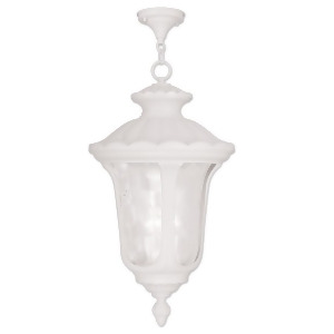 Livex Lighting Oxford Outdoor Chain Hang in White 7865-03 - All