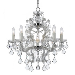 Crystorama Maria Theresa 6 Lt Crystal Chrome Chandelier 4335-Ch-cl-s - All