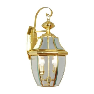 Livex Lighting Monterey Outdoor Wall Lantern in Polished Brass 2251-02 - All