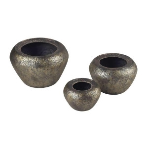 Sterling Industries Portal Antique Bronze Finish Planters Set of 3 138-077-S3 - All