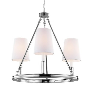 Feiss 3-Light Lismore Chandelier Polished Nickel F2921-3pn - All