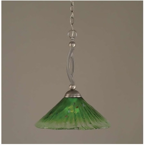 Toltec Lighting Bow Pendant 16' Kiwi Green Crystal Glass 271-Bn-717 - All
