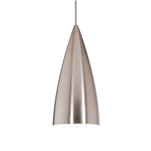Wac Lighting Bullet Quick Connect Pendant Brushed Nickel Shade Qp966-bn-bn - All