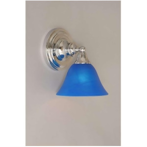 Toltec Lighting Wall Sconce Chrome 7' Blue Italian Crystal Glass 40-Ch-4155 - All