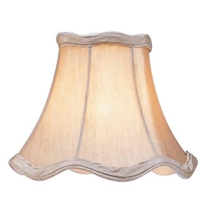 Livex Lighting Chandelier Shade Champagne Scallop Bell Clip Shade S142 - All