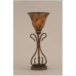 Toltec Lighting Swan Table Lamp Bronze Finish 7' Penshell Resin 31-Brz-705 - All