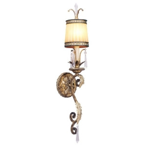 Livex Lighting La Bella Wall Sconce in Vintage Gold Leaf 8811-65 - All