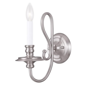 Livex Lighting Caldwell Wall Sconce in Brushed Nickel 5161-91 - All