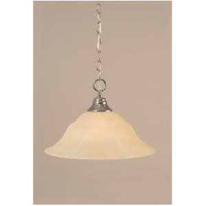 Toltec Lighting Chain Hung Pendant Chrome 16' Amber Marble Glass 10-Ch-53613 - All