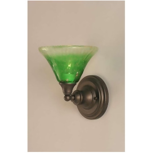 Toltec Lighting Wall Sconce 7' Kiwi Green Crystal Glass 40-Dg-753 - All