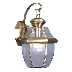 Livex Lighting Monterey Outdoor Wall Lantern in Antique Brass 2151-01 - All