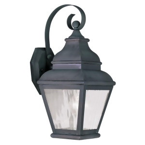 Livex Lighting Exeter Outdoor Wall Lantern in Charcoal 2601-61 - All