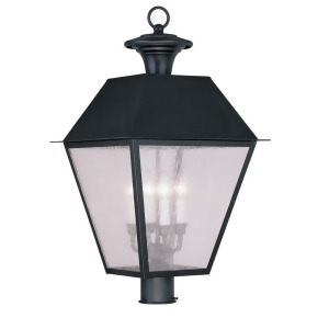 Livex Lighting Mansfield Outdoor Post Head in Black 2173-04 - All