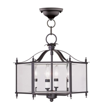 Livex Lighting Livingston Convertible Chain Hang Ceiling Mount Bronze 4398 07