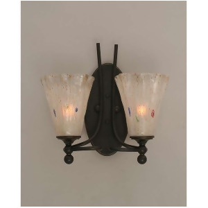 Toltec Lighting Capri 2 Light Wall Sconce Frosted Crystal Glass 590-Dg-721 - All