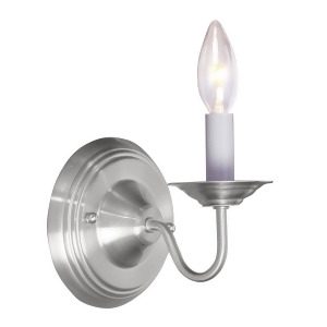 Livex Lighting Williamsburg Wall Sconce in Brushed Nickel 5017-91 - All