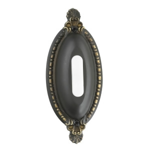 Craftmade Traditional Surface Mount Oval Ornate Doorbell Bsoo-az - All