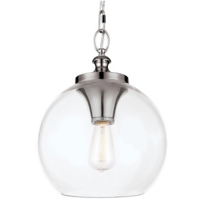 Feiss 1-Light Tabby Pendant Polished Nickel P1307pn - All