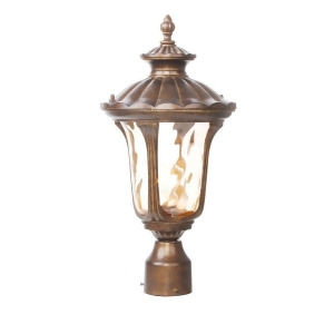 Livex Lighting Oxford Outdoor Post Head in Moroccan Gold 7655-50 - All