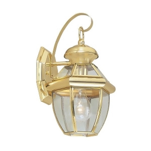 Livex Lighting Monterey Outdoor Wall Lantern in Polished Brass 2051-02 - All