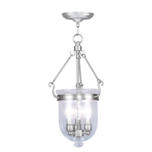 Livex Lighting Jefferson Chain Hang in Brushed Nickel 5063-91 - All