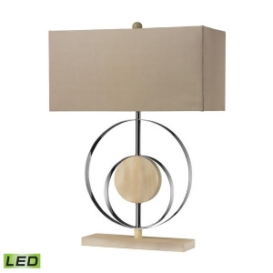 Dimond Shiprock Led Table Lamp in Bleached Wood with Chrome Finish D2297-led - All