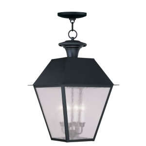 Livex Lighting Mansfield Outdoor Chain Hang in Black 2174-04 - All