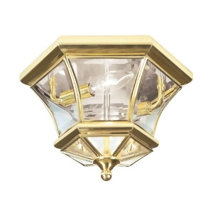 Livex Lighting Monterey/Georgetown Ceiling Mount in Polished Brass 7052-02 - All