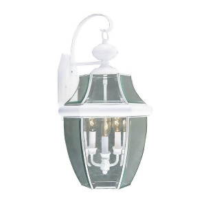 Livex Lighting Monterey Outdoor Wall Lantern in White 2351-03 - All