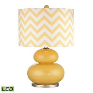 Dimond Tavistock Table Lamp in Sunshine Yellow with Polished Nickel D2501-led - All