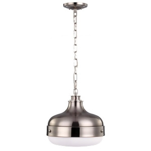 Feiss 2-Light Pendant Polished Nickel / Brushed Steel P1283pn-bs - All