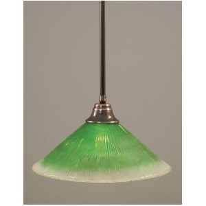 Toltec Lighting Stem Pendant 16' Kiwi Green Crystal Glass 26-Bc-717 - All
