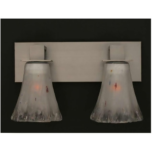Toltec Lighting Apollo 2 Light Bath Bar Frosted Crystal Glass 582-Gp-721 - All
