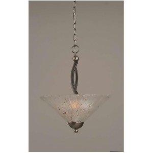 Toltec Lighting Bow Pendant 2 Bulbs 16 Frosted Crystal Glass 274-Bn-711 - All