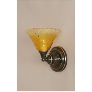 Toltec Lighting Wall Sconce 7' Gold Champagne Crystal Glass 40-Bc-770 - All