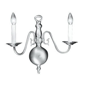 Livex Lighting Williamsburg Wall Sconce in Brushed Nickel 5002-91 - All