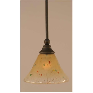 Toltec Lighting Stem Mini Pendant 7' Amber Crystal Glass 23-Dg-750 - All