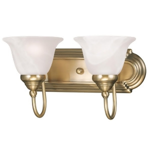 Livex Lighting Belmont Bath Light in Antique Brass 1002-01 - All