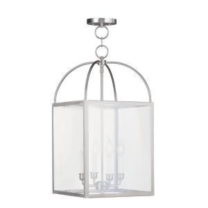 Livex Lighting Milford Chain Hang in Brushed Nickel 4042-91 - All