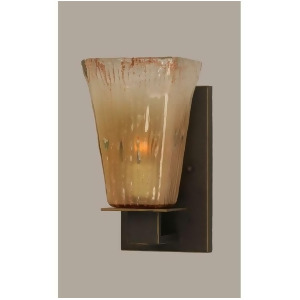 Toltec Lighting Apollo Wall Sconce 5' Square Amber Crystal Glass 581-Dg-630 - All