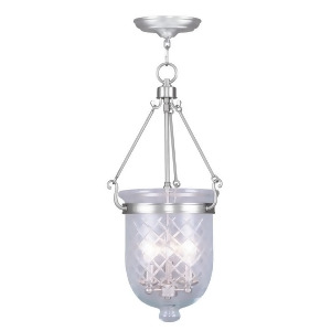 Livex Lighting Jefferson Chain Hang in Brushed Nickel 5074-91 - All