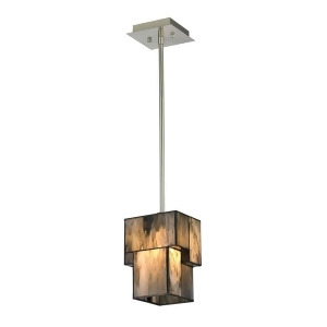 Elk Lighting Cubist Collection 1 Light Mini Pendant in Brushed Nickel 72072-1 - All