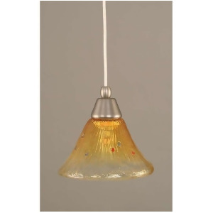 Toltec Lighting Cord Mini Pendant 7' Gold Champagne Crystal Glass 22-Bn-770 - All